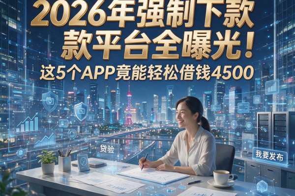 2026年强制下款平台全曝光!这5个APP竟能轻松借钱4500