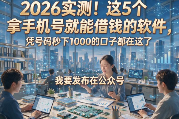 2026实测！这5个拿手机号就能借钱的软件，凭号码秒下1000的口子都在这了