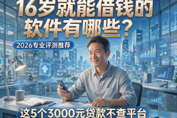 16岁就能借钱的软件有哪些?2026专业评测推荐这5个3000元贷款不查平台