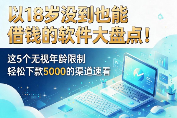 18岁没到也能借钱的软件大盘点！这5个无视年龄限制、轻松下款5000的渠道速看