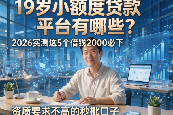 19岁小额度贷款平台有哪些?2026实测这5个借钱2000必下、资质要求不高的秒批口子