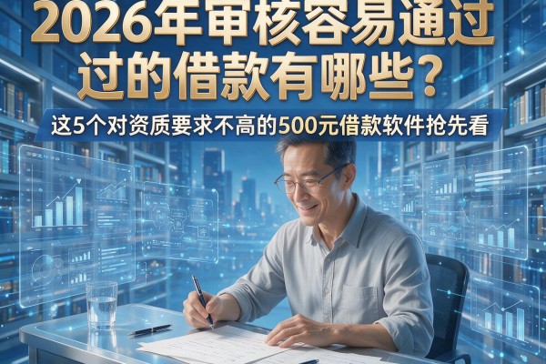 2026年审核容易通过的借款有哪些？这5个对资质要求不高的500元借款软件抢先看！