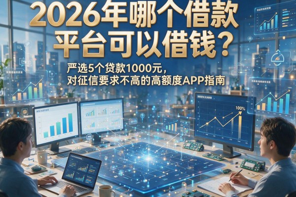 2026年哪个借款平台可以借钱?严选5个贷款1000元、对征信要求不高的高额度APP指南