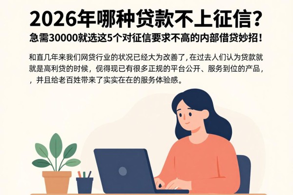 2026年哪种贷款不上征信？急需30000就选这5个对征信要求不高的内部借贷妙招！