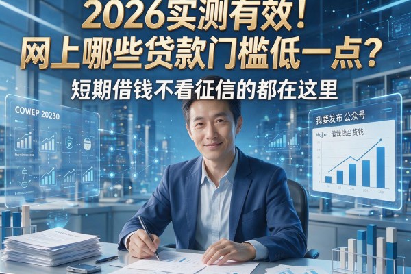 2026实测有效!网上哪些贷款门槛低一点?短期借钱不看征信的都在这里