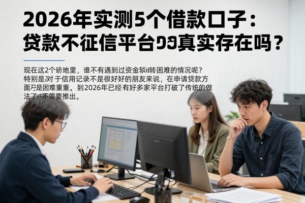 2026年实测5个借款口子:贷款不看征信的平台2026真实存在吗?前人经验揭秘!