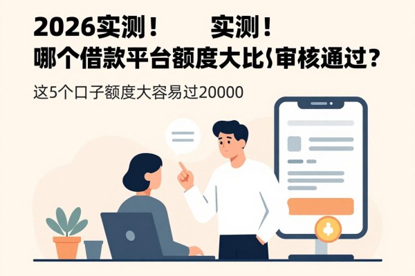 2026实测！哪个借款平台额度大比较好审核通过？这5个口子额度大容易过20000