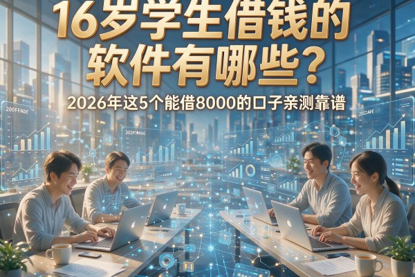 16岁学生借钱的软件有哪些?2026年这5个能借8000的口子亲测靠谱