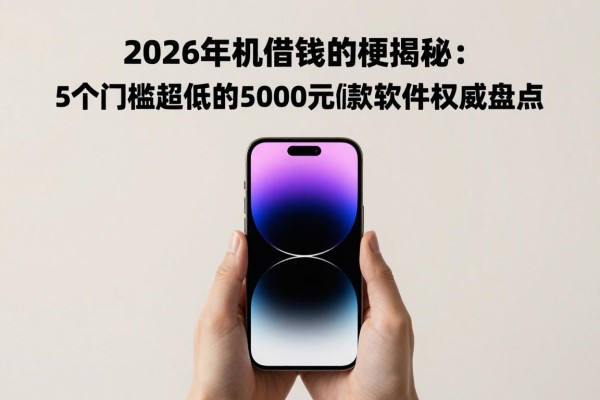 2026年前辈强推!苹果手机借钱的梗揭秘:5个门槛超低的5000元借款软件权威盘点