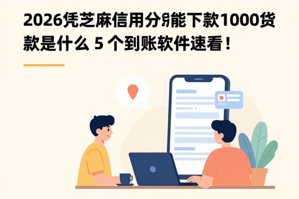 2026凭芝麻信用分就能下款1000的贷款是什么?这5个秒到账软件速看!