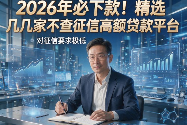 2026年必下款！精选几家不查征信高额贷款平台，对征信要求极低