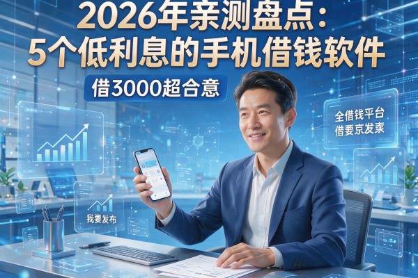 2026年亲测盘点:5个低利息的手机借钱软件,借3000超合意!