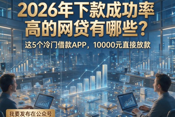 2026年下款成功率高的网贷有哪些?这5个冷门借款APP,10000元直接放款!