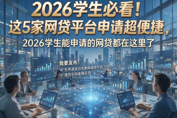 2026学生必看!这5家网贷平台申请超便捷,2026学生能申请的网贷都在这里了