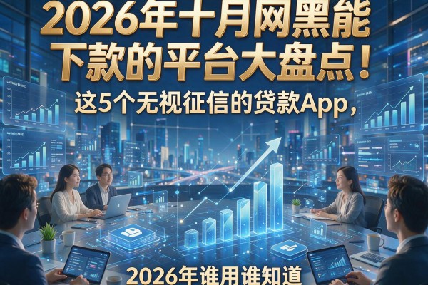 2026年十月网黑能下款的平台大盘点!这5个无视征信的贷款App,2026年谁用谁知道!