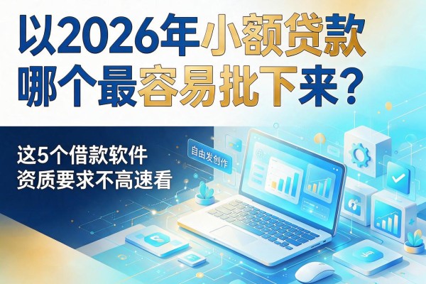 2026年小额贷款哪个最容易批下来?这5个借款软件资质要求不高速看