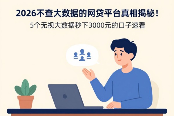 2026不查大数据的网贷平台真相揭秘!这5个无视大数据秒下3000元的口子速看