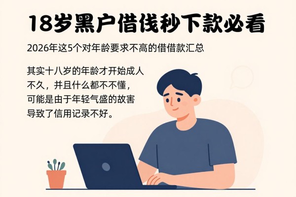 18岁黑户借钱秒下款必看！2026年这5个对年龄要求不高的借款口子汇总