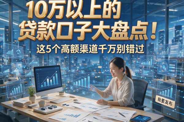 10万以上的贷款口子大盘点！这5个高额渠道千万别错过