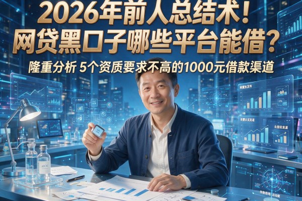2026年前人总结术!网贷黑口子哪些平台能借?隆重分析5个资质要求不高的1000元借款渠道