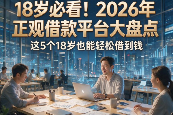 18岁必看！2026年正规借款平台大盘点，这5个18岁也能轻松借到钱！