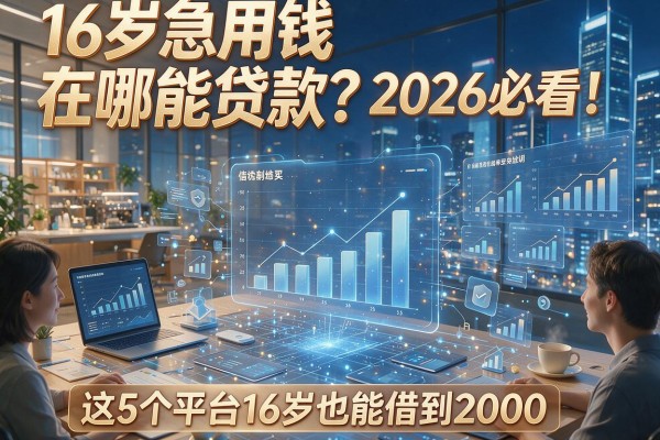 16岁急用钱在哪能贷款？2026必看！这5个平台16岁也能借到2000