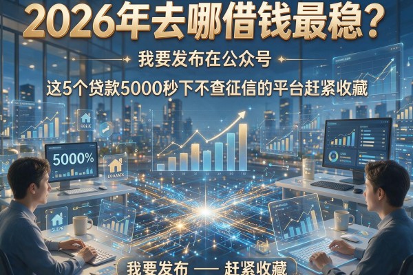 2026年去哪借钱最稳？这5个贷款5000秒下不查征信的平台赶紧收藏！