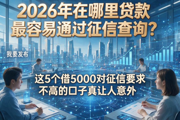 2026年在哪里贷款最容易通过征信查询?这5个借5000对征信要求不高的口子真让人意外!
