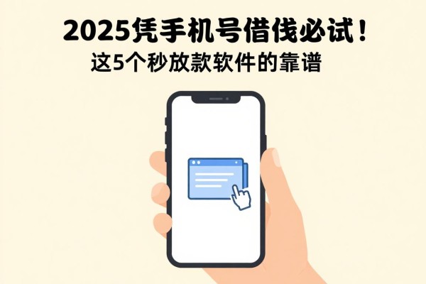 2025凭手机号借钱必试!这5个秒放款软件真的靠谱