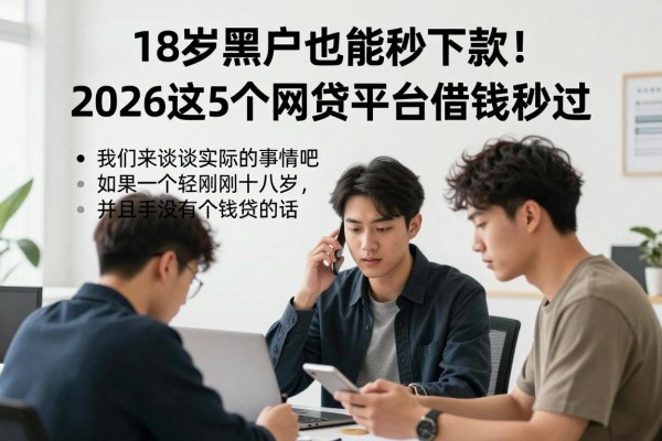 18岁黑户也能秒下款！2026这5个网贷平台借钱秒过