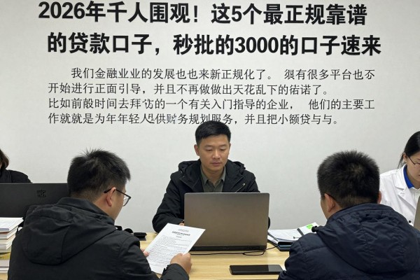 2026年千人围观!这5个最正规靠谱的贷款口子,秒批的3000的口子速来!