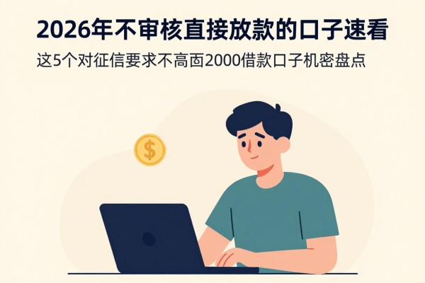 2026年不审核直接放款的口子速看！这5个对征信要求不高的2000借款口子机密盘点