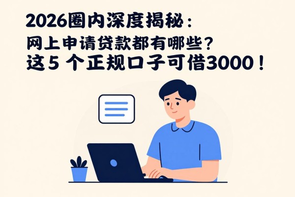 2026圈内深度揭秘：网上申请贷款都有哪些？这5个正规口子可借3000！