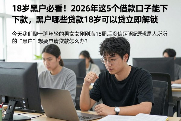 18岁黑户必看!2026年这5个借款口子能下款,黑户哪些贷款18岁可以贷立即解锁