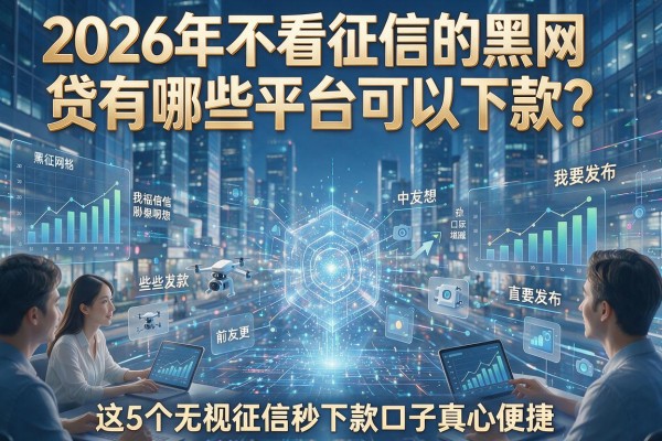 2026年不看征信的黑网贷有哪些平台可以下款?这5个无视征信秒下款口子真心便捷