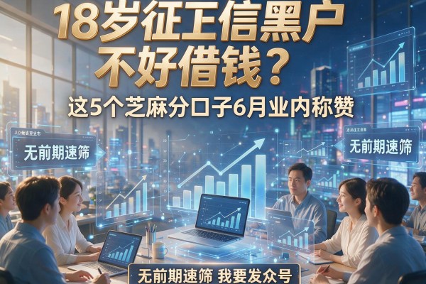 18岁征信黑户不好借钱？这5个芝麻分口子6月业内称赞，无前期速筛！