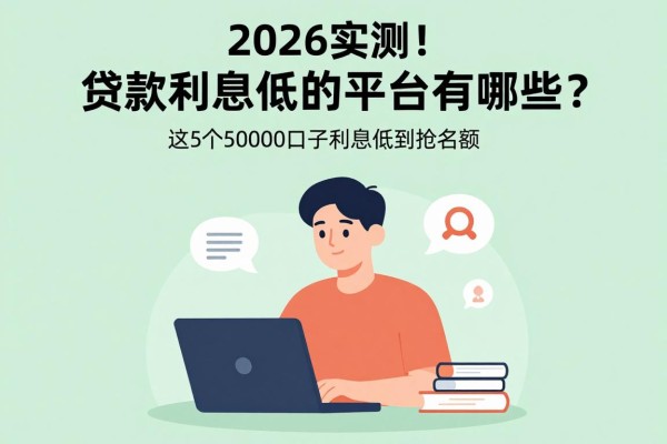 2026实测！贷款利息低的平台有哪些？这5个50000口子利息低到抢名额