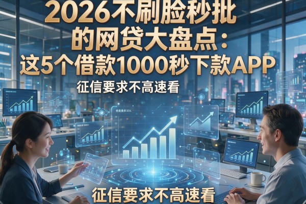 2026不刷脸秒批的网贷大盘点:这5个借款1000秒下款APP,征信要求不高速看