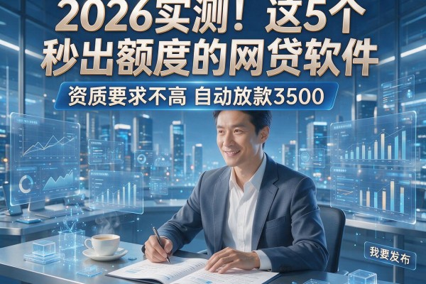 2026实测！这5个秒出额度的网贷软件，资质要求不高自动放款3500
