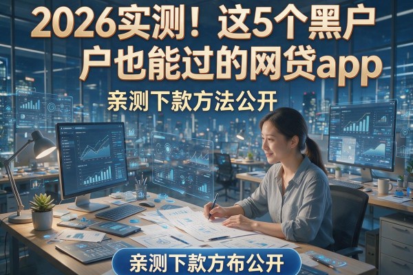 2026实测！这5个黑户也能过的网贷app，亲测下款方法公开