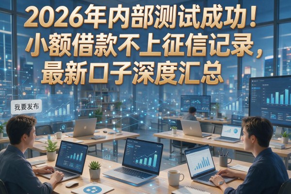 2026年内部测试成功!小额借款不上征信记录,最新口子深度汇总!