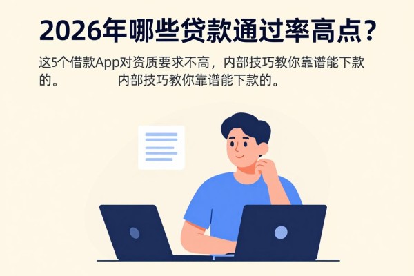 2026年哪些贷款通过率高点?这5个借款app对资质要求不高,内部技巧教你选靠谱能下款的