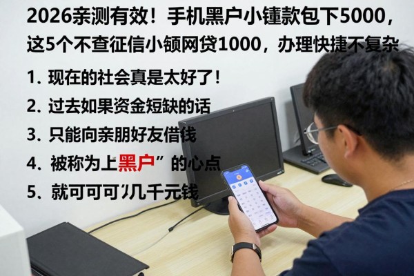 2026亲测有效！手机黑户小额贷款包下5000，这5个不查征信小额网贷借钱1000，办理快捷不复杂