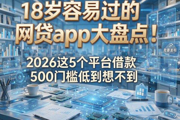 18岁容易过的网贷app大盘点!2026这5个平台借款500门槛低到想不到