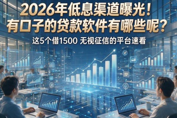 2026年低息渠道曝光!有口子的贷款软件有哪些呢?这5个借1500无视征信的平台速看