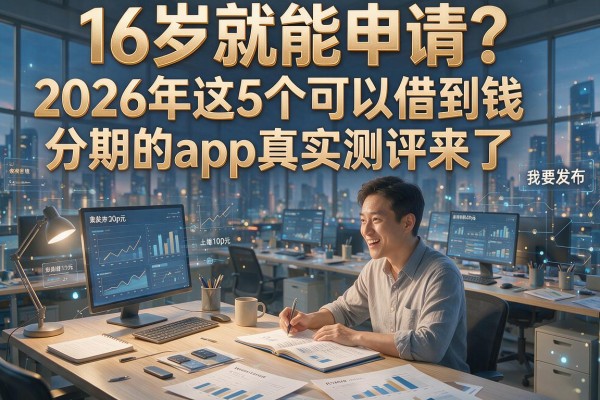 16岁就能申请?2026年这5个可以借到钱分期的app真实测评来了
