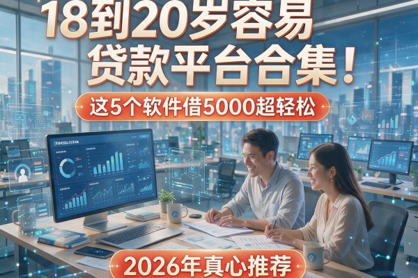 18到20岁容易贷款平台合集!这5个软件借5000超轻松,2026年真心推荐