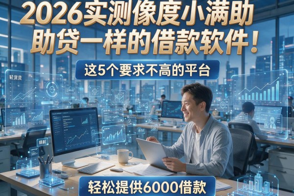 2026实测像度小满助贷一样的借款软件!这5个要求不高的平台,轻松提供6000借款