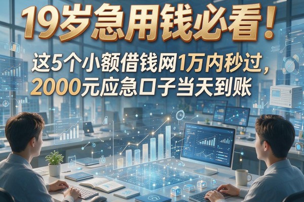 19岁急用钱必看!这5个小额借钱网1万内秒过,2000元应急口子当天到账