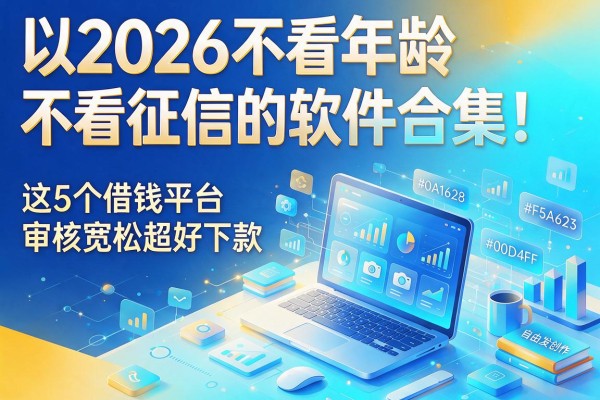 2026不看年龄不看征信的软件合集!这5个借钱平台审核宽松超好下款